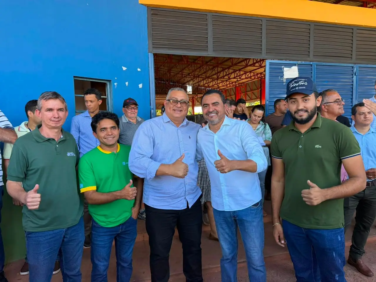 Prefeito Ângelo Mário participa de agenda institucional em Cristalândia ao lado do governador Wanderlei Barbosa